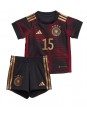 Tyskland Niklas Sule #15 Replika Borta Kläder Barn VM 2022 Kortärmad (+ byxor)
